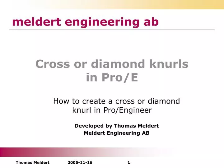 cross or diamond knurls in pro e