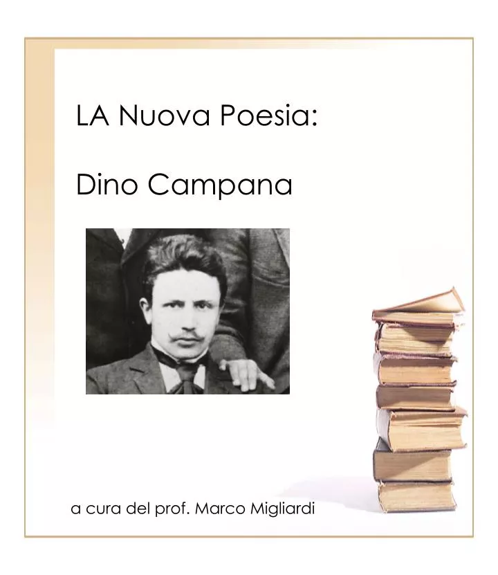 la nuova poesia dino campana