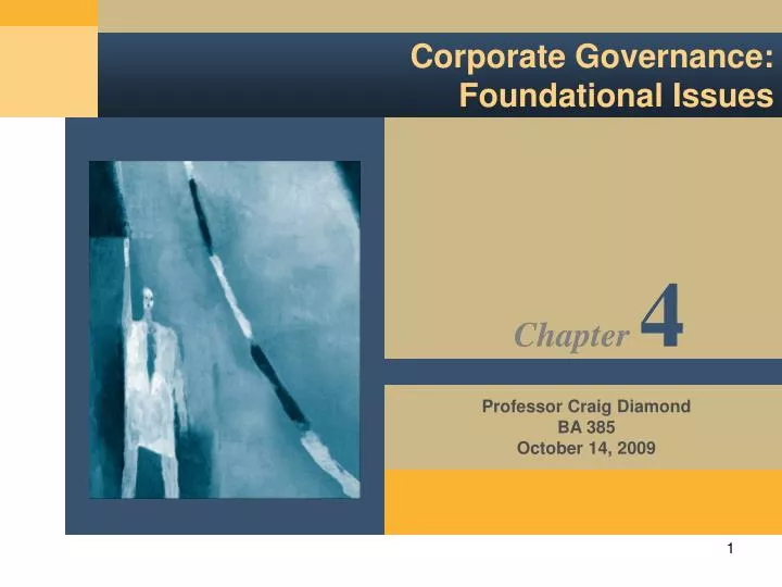 corporate governance foundational issues
