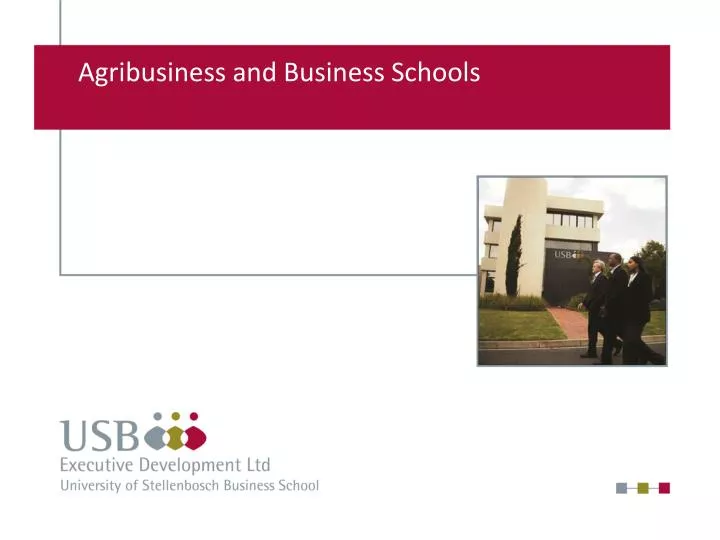 agribusiness and business schools