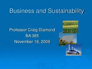 Business and Sustainability