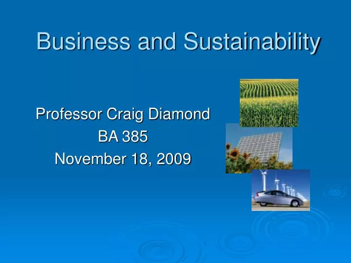 business and sustainability