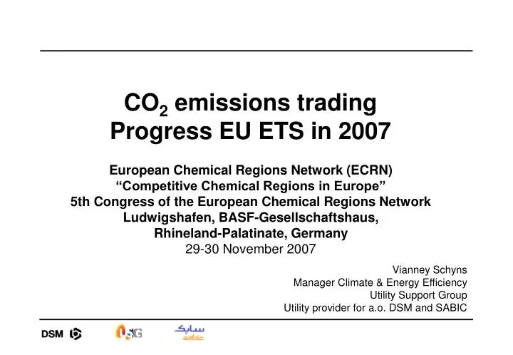 co 2 emissions trading progress eu ets in 2007