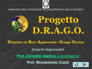 progetto d r a g o