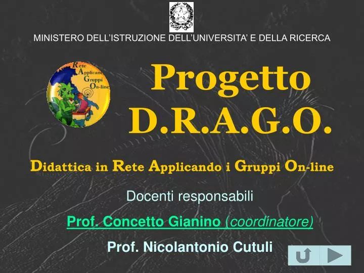 progetto d r a g o