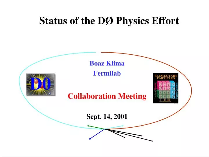 status of the d physics effort