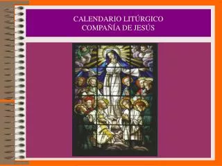 calendario lit rgico compa a de jes s