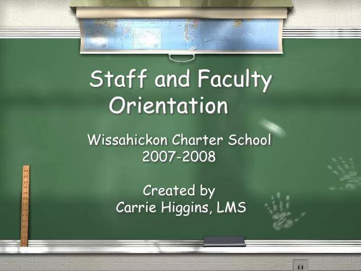 staff and faculty orientation