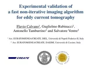 Experimental validation of a fast non-iterative imaging algorithm for eddy current tomography