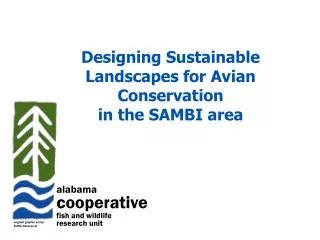 Designing Sustainable Landscapes for Avian Conservation in the SAMBI area