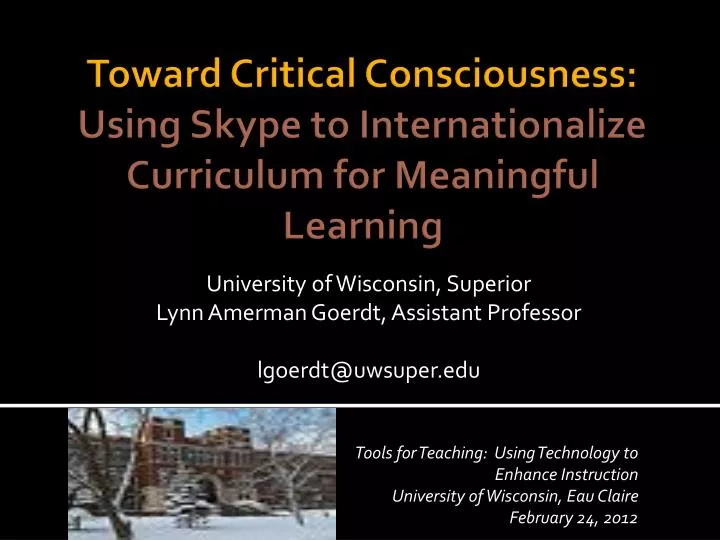 university of wisconsin superior lynn amerman goerdt assistant professor lgoerdt@uwsuper edu