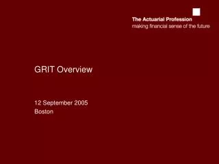 GRIT Overview