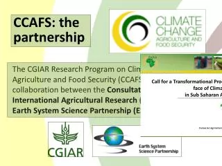 CCAFS: the partnership