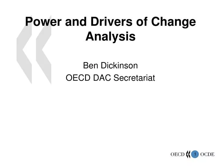 power and drivers of change analysis