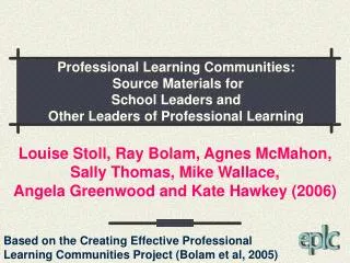 Definition of a professional learning community