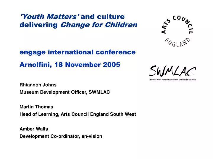 youth matters and culture delivering change for children