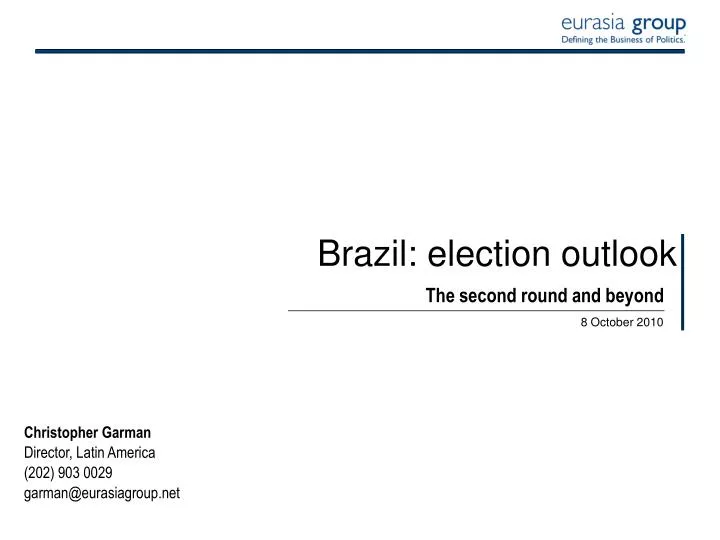 brazil election outlook