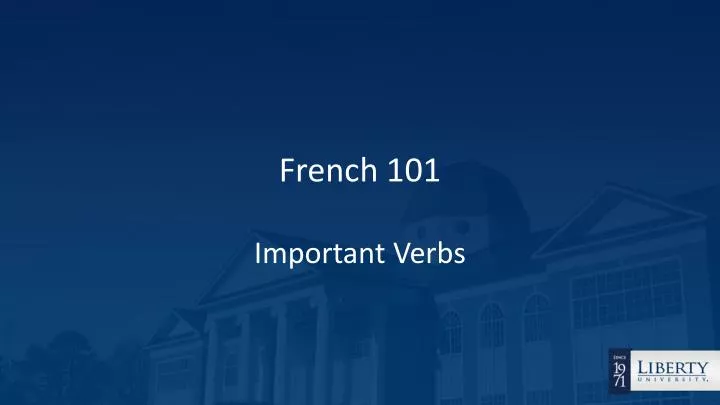 french 101