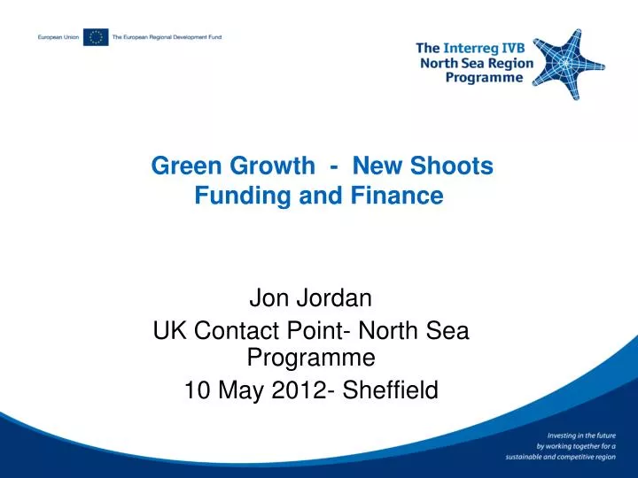 green growth new shoots funding and finance