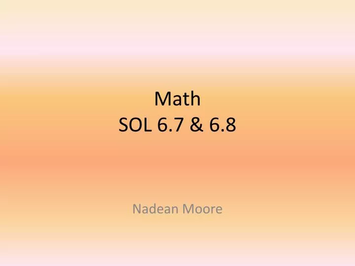 math sol 6 7 6 8