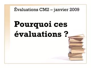 valuations cm2 janvier 2009