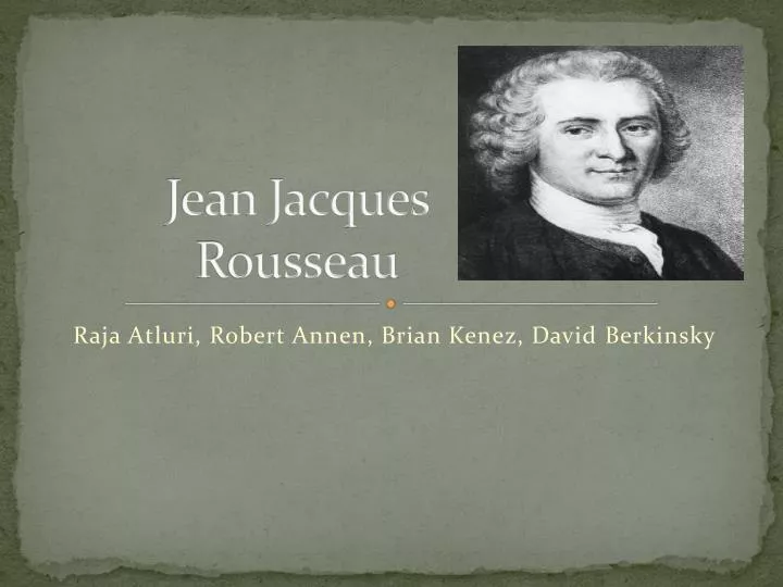 jean jacques rousseau