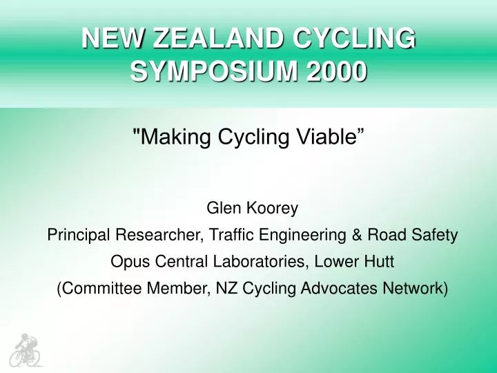 new zealand cycling symposium 2000