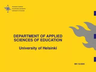department of applied sciences of education university of helsinki