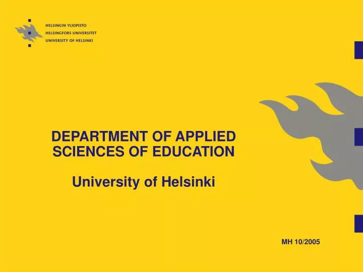 department of applied sciences of education university of helsinki