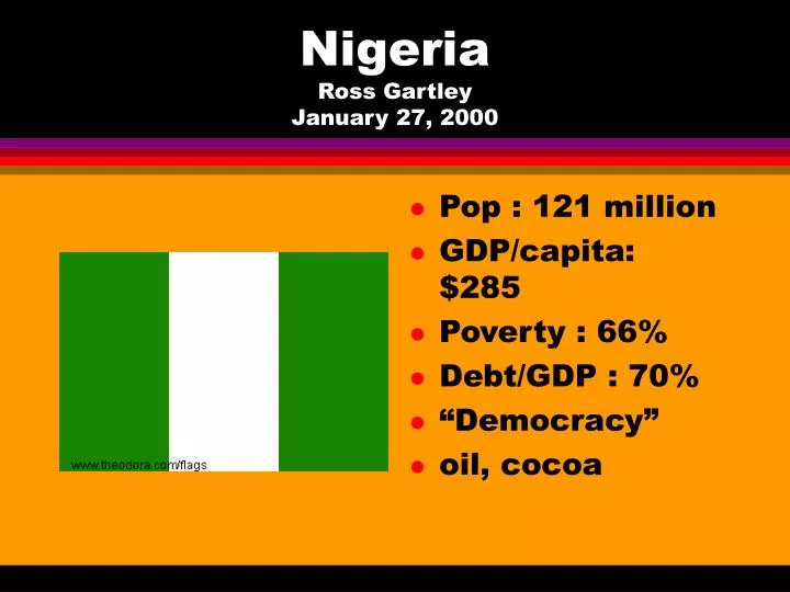 nigeria ross gartley january 27 2000