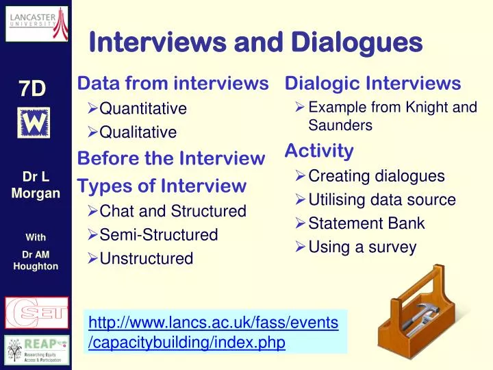 interviews and dialogues