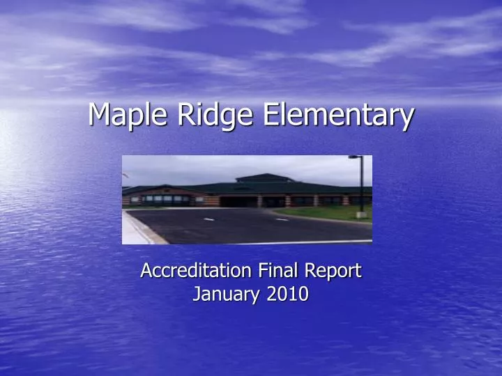 maple ridge elementary