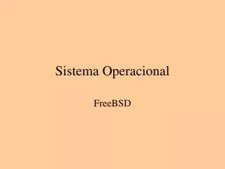 sistema operacional