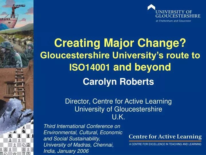 creating major change gloucestershire university s route to iso14001 and beyond