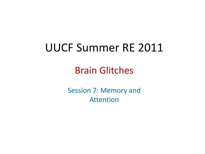 uucf summer re 2011