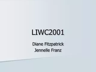 LIWC2001