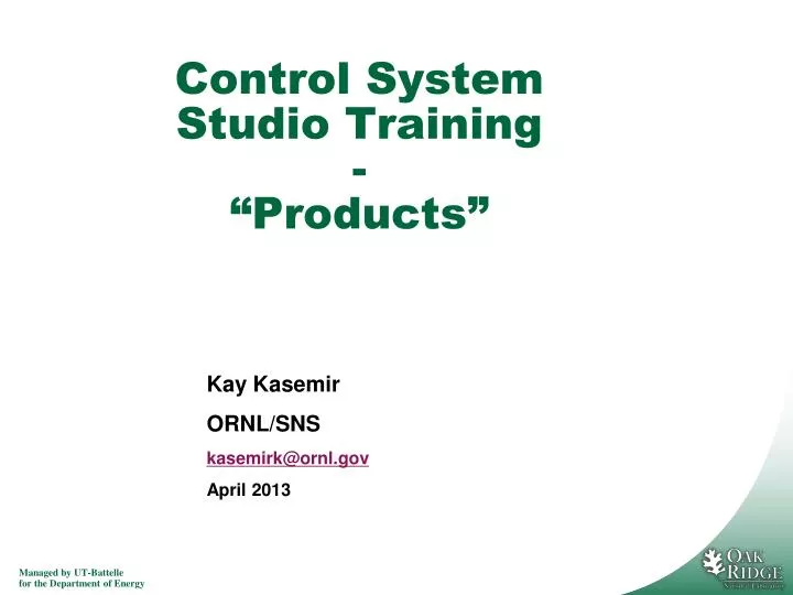 control system studio training products