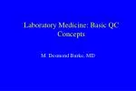 Laboratory Medicine: Basic QC Concepts