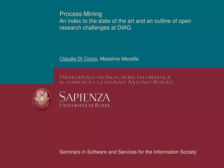 process mining an index to the state of the art and an outline of open research challenges at diag