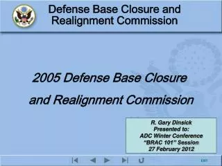 2005 Defense Base Closure and Realignment Commission