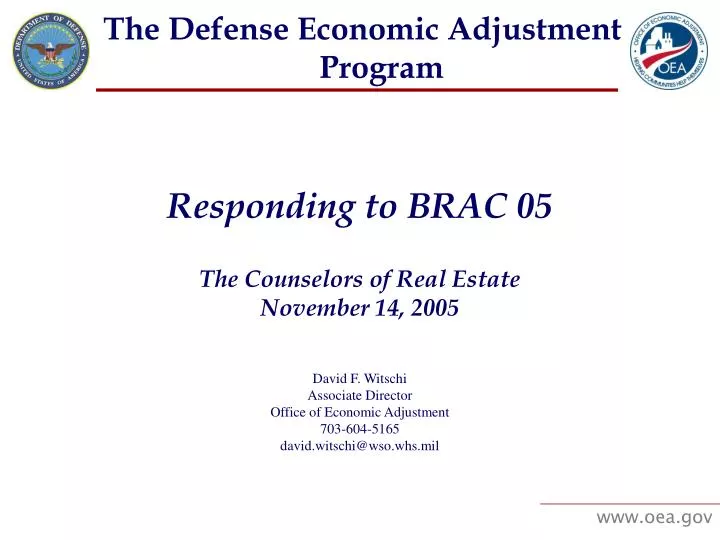the defense economic adjustment program