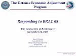 The Defense Economic Adjustment 				Program - slide 1