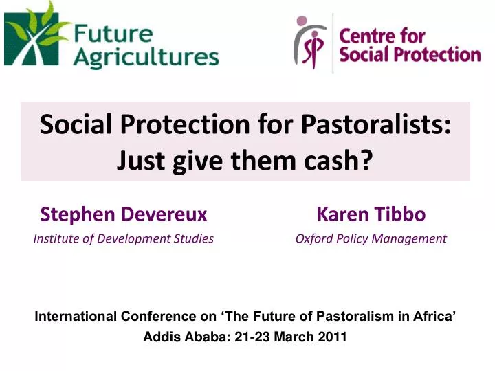 social protection for pastoralists just give them cash