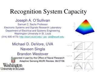 Recognition System Capacity