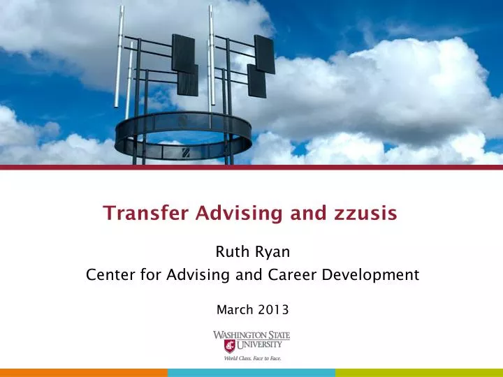 transfer advising and zzusis