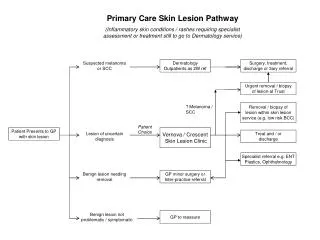 Patient Presents to GP with skin lesion