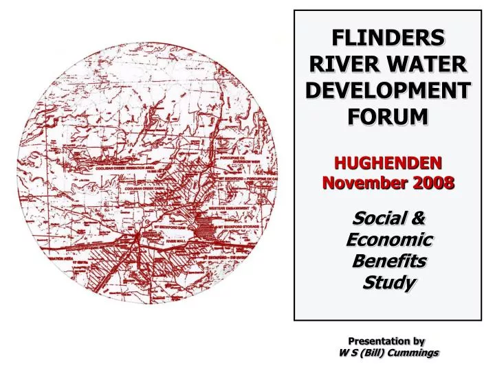 flinders river water development forum hughenden november 2008 social economic benefits study