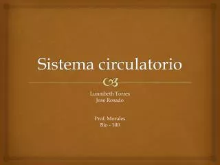 sistema circulatorio
