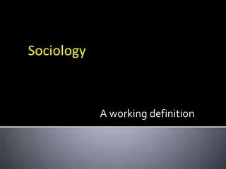 a working definition