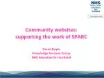 Learning from communities of practice - slide 1